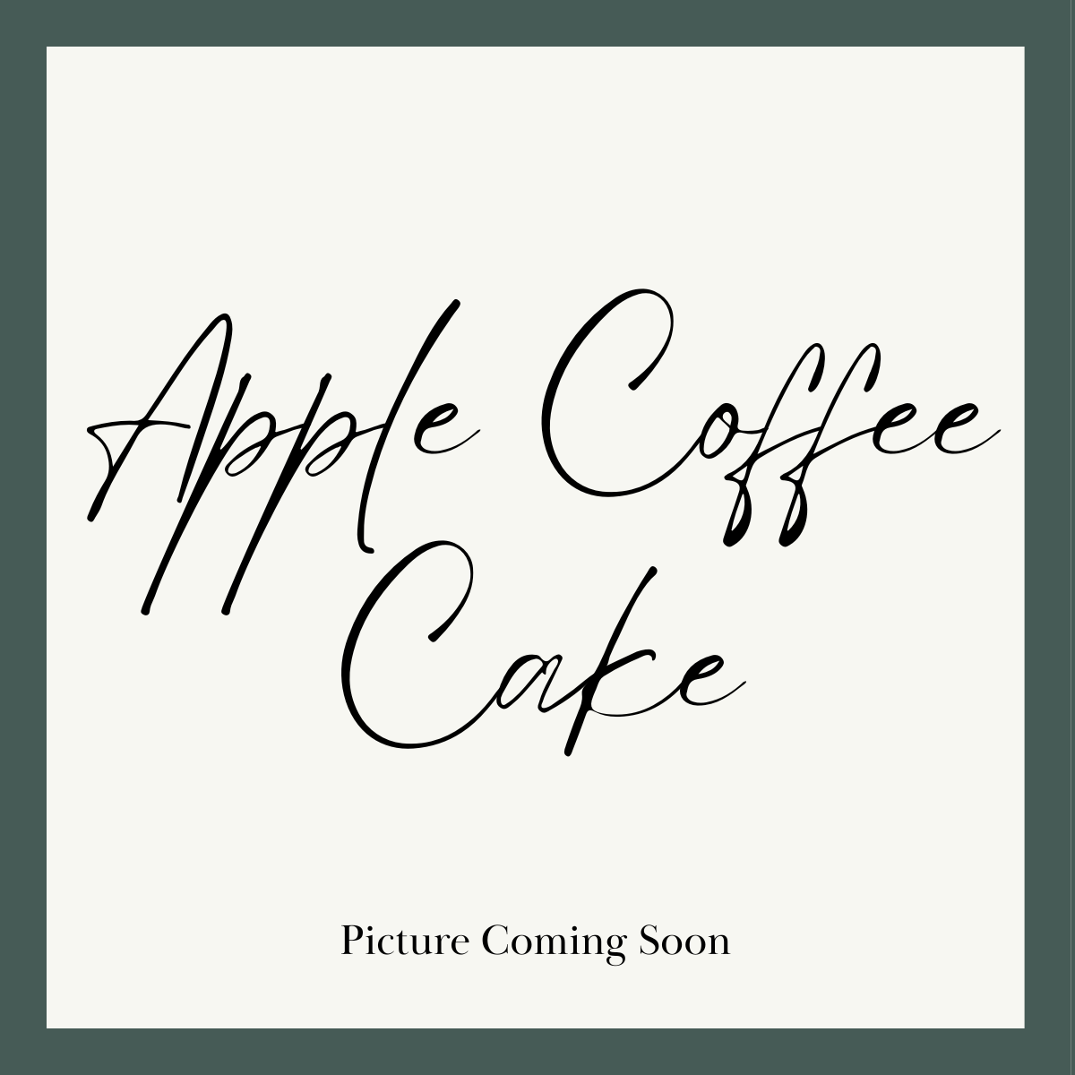 Apple Coffee Cake