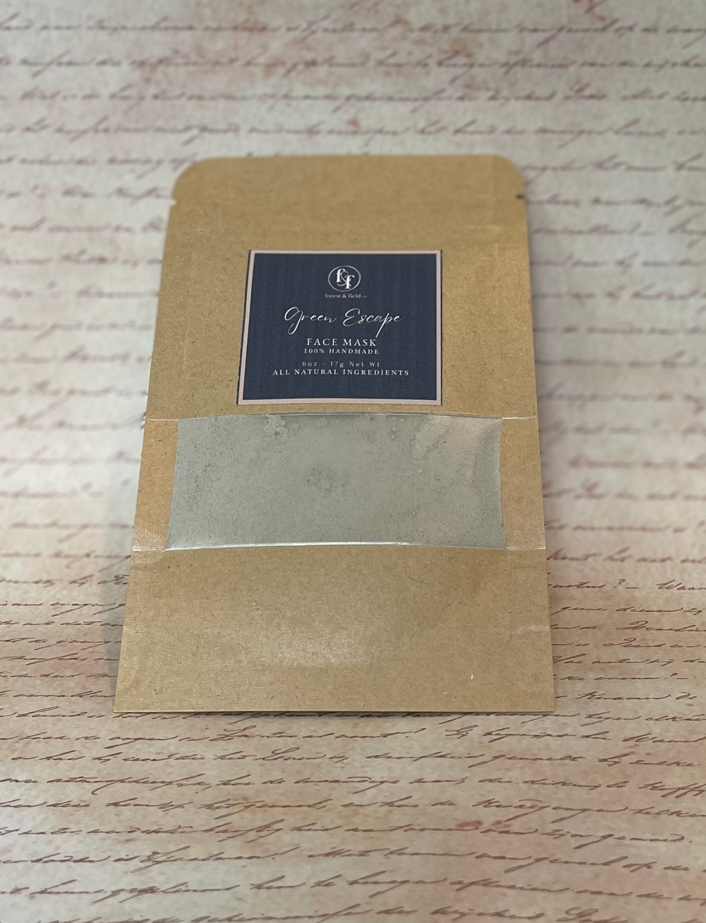 Green Escape Face Mask Sample